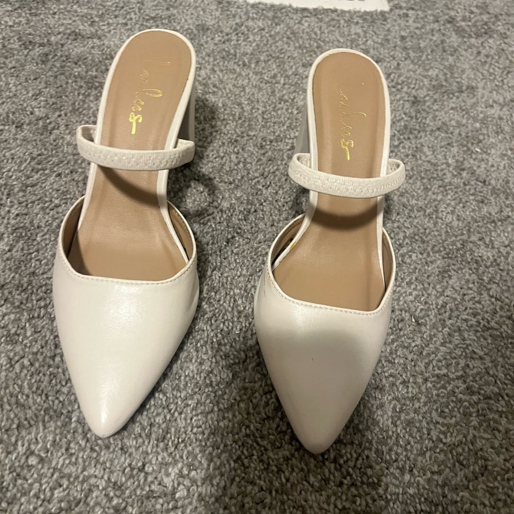 Elegant White Women's Mules